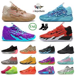 Mb.03 Mb02 Diseñador para hombre Athletic Mid mb01 Zapatos de baloncesto LaMel-O Nickelodeon Slime Chino Hills FOREVER RARE Be You Triple Black Blast Plataforma Entrenadores Tamaño grande 12