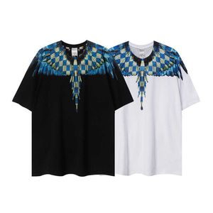 MB T-shirts pour hommes 24SS Designer Marcelo MB Trendy Badminton Manches courtes Ailes de damier Imprimé T-shirt pour hommes Été 5898