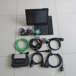 Mb Sd Connect Compact 4-sterren diagnosetool met 320 GB HDD Nieuwste geïnstalleerde x200t touchscreen-laptop klaar voor gebruik