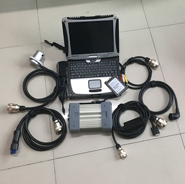 Escáner SD multiplexor C3 de diagnóstico de coche MB STAR C3 con Software portátil cf19 para camiones MB, escáner de diagnóstico de relés NEC