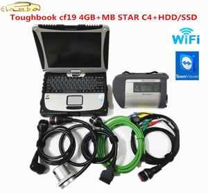 MB Star C4 SD se connecte avec le logiciel V201905 HDD SSD hardbook cf19 4 go ordinateur portable mb star c4 outil de Diagnostic multilangue 9125269