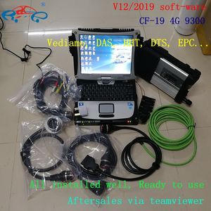 MB Star C5 SD Conenct Auto Diagnostic Tool V12.2023 voor Mercedes-auto's en vrachtwagens In gebruikte laptop CF19 I5 4G Klaar voor gebruik