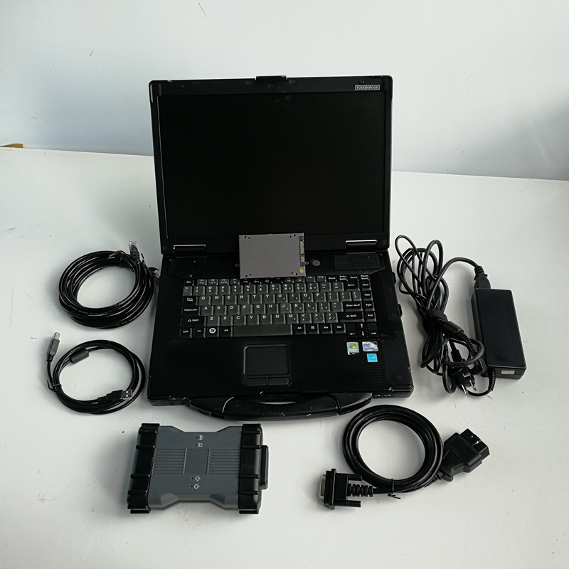 Strumento diagnostico automatico Programmazione MB Star VCI C6 Codifica con disco rigido CF52 I5 8G per laptop usato Pronto per il lavoro