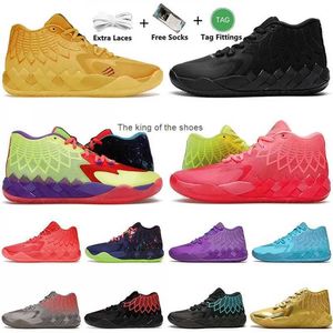 MB01Og Chaussures de randonnée Lamelo Ball 1 Mb.01 Chaussures de basket-ball pour hommes Rick et Morty Galaxy Baskets Baskets Sport Taille 467SG8