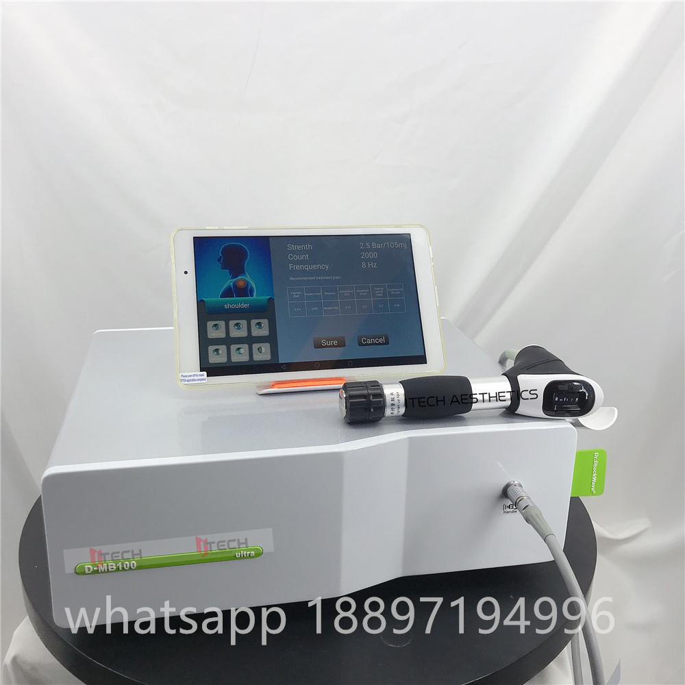 MB100 Shockwave Therapy Machine Физиотерапия шоковой волновой машина для сухожилия ED облегчает боль быстро и высокую эффективность.