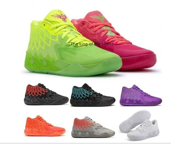 MB2023 Lamelo Ball MB 01 Chaussures de basket-ball Rick Rouge Vert et Morty Galaxy Violet Bleu Gris Noir Queen Buzz City Melo Chaussure de sport Trainner Baskets Jaune Top Quailty