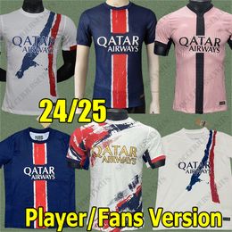 MBAPPE SOCCER JERSEYS HAKIMI SKRINIAR PSGJERSEYS 24 25 MAILLOTS DE FOOTBALL THIRT 2024 Men Kid Kit Set Enfants uniforme Maillot Paris Dembele Hernandes Kolo Psges