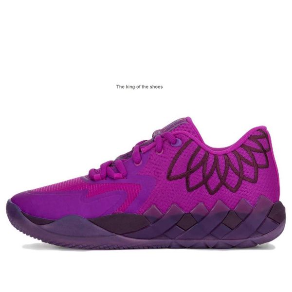 MBLaMelo Ball MB01 Lo Disco Zapatos morados a la venta Con caja Zapatos de baloncesto para hombre y mujer Zapatillas de deporte US7.5-US12