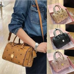 Mc Designer Boston Bags Unisex Merk Kussentassen Borduren Schouderbanden Luxe Handtassen Rits Lederen Crossbody Tassen Portemonnee 231015