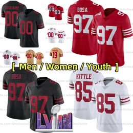 Mccaffrey Christian Brock Purdy Maillots de football Nick Bosa George Kittle Deebo Samuel Jerry Rice Montana Talanoa Hufanga Trent Williams Brandon Aiyuk