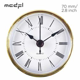 MCDFL Horloge insère petit visage multi fuseau horaire montre de bureau mini chambre vintage table de chevet pièces de grand-père 70 mm 2,8 pouces 240110