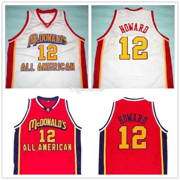 McDonald's All American Dwight Howard #12 Jersey de baloncesto retro Hombre Ed personalizado cualquier número de nombre de nombre