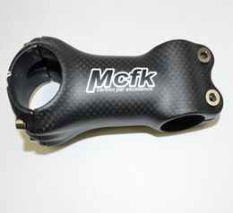 MCFK 3k fibra de carbono vástago de bicicleta piezas de bicicleta de ciclismo vástago de carbono 318MM x 60 70 80 90 100 110 120mm ángulo 6° MATE BRILLANTE carretera MTB5404311