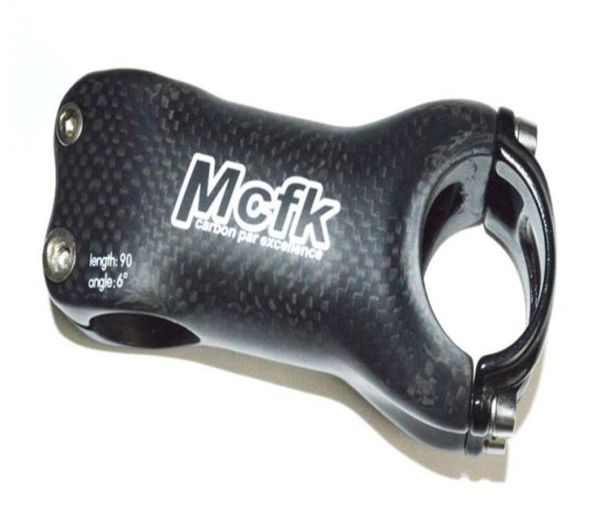 MCFK 3K tige de carbone guidon de vélo de route tiges de vélo de montagne angle 6 17 degrés 318mm 2860mm brillant mat pièces de cyclisme 3148781