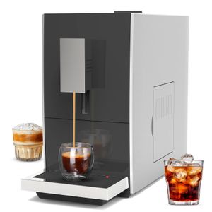 MILPOOG CM01 SUPER AUTIMATISCHE ESPRESSO MACHINE, Bean to Cup volledig automatisch espresso -koffiezetapparaat met molen, gemakkelijk te gebruiken koffie -maker van het touchscreen.