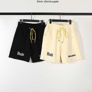 McL hommes Shorts mode américaine RHUDE Co marque lettre broderie décontracté court rue femmes élastique plage 5/4 pantalon