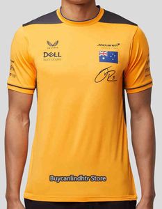 Mclaren 2022 Team Drivers Set T-shirt Daniel Ricciardo manches courtes pour enfants vêtements de sport de plein air pour hommes et femmes