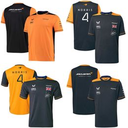 McLaren F1 Team T Shirt 2023 Summer Men's Formula 1 Ropa de carreras Manga corta Sports Outdoor Dry WV6P