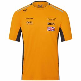 McLaren Team Set Up T-Shirt-Autumn Team Formule 1 Polo Men's McLaren en dames Crew Neck T-Shirts McLaren Team Lando Norris Set Up T-Shirt