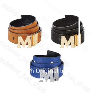 MCM Belt Fashion Largeur 3,4 cm Lettres en gros Metallic Mens Geatic Leather Business Vintage femme extérieur décontracté High Quality Man Luxury 287