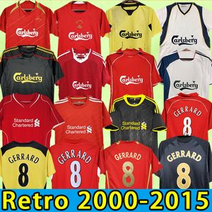 McMANAMAN Soccer Jerseys Rétro Top Thai Qualité Gerrard Torres Dalglish Chemises de football Fowler Barnes Rush 09 10 11 12 14 15 2001 2002 2004 2 005 2011 2012 2015 01 02 04 05