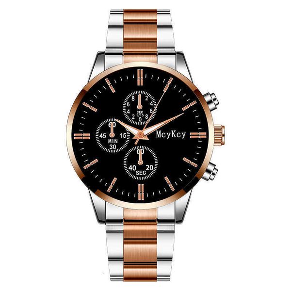 Mcykcy marque vente directe montre pour hommes cadeau montre simple bracelet en acier quartz