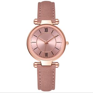 McYkcy Brand Loisker Fashion Style Womens Watch Good Selling Fread Pink Leather Band Quartz Battery Ladies Watchs Wristwatch 250W