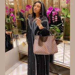 Etnische kleding MD Moslim Kaftan Abaya Jurk Kimono Vrouwen Dubai Open Abayas Turkse stenen Chiffon Hooded Elegante Afrikaanse Plus Size Boubou1