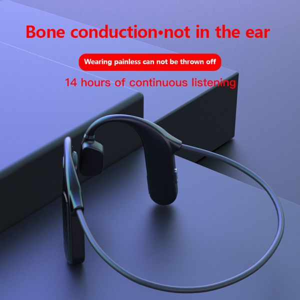 MD04 Auriculares inalámbricos Bluetooth 3D Bajo Estéreo Reducción de ruido Deporte Música Auriculares Conducción ósea HiFi Llamada de negocios Auricular para teléfono S8LE