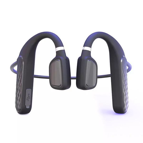 Md04 Auriculares de conducción ósea Bluetooth 5.0 Llamada de música Teléfono Auriculares Función Auriculares inalámbricos Batería de larga duración Auriculares impermeables