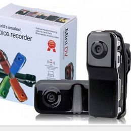 MD80 Mini DV HD 720P Videocámara de acción deportiva Mini cámara digital portátil Micro DVR Grabadora de bolsillo Audio Video 80PCS / LOT