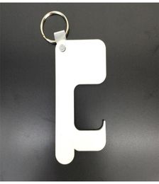 MDF 20pcs Keychain Subile Sublimation Blank Wood Key Chain Heat Appuyez sur Princer pour le sac Part ZX2X8069437