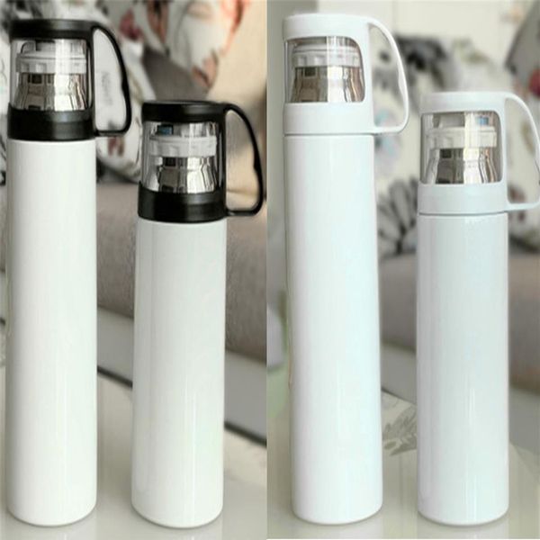 MDF sublimation blanc 350 ml 500 ml de transfert de chaleur thermos thermos bricolage 304 tasse en acier inoxydable