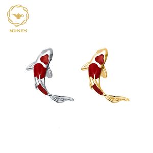 MDNEN G23 poisson rouge oreille PIERC huile dégoulinante pavé fileté haut goujons Tragus pirater boucles d'oreilles lèvre Stud Piercing bijoux 240110