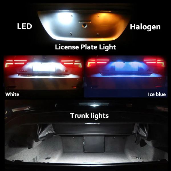 Mdng 10pcs CANBUS CAR LED Kit de luz interior para Mazda 5 2006 2007 2008 2008 2009 2010 Lectura de matrícula de mapa de lectura de mapa Dome Transport