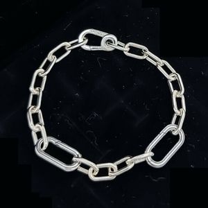 ME Link Chain bracelet chain jewelry 925 sterling Silver Bracelets Women Charm Beads sets pour pandora avec logo ale Bangle cadeau d'anniversaire 599662C00