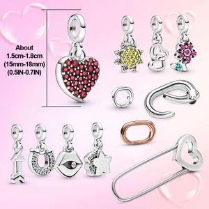 Me Love Mini Charme voor schakelketting armband ketting cadeau ring-connector mooie bloem sieraden maken Berloque Dangle