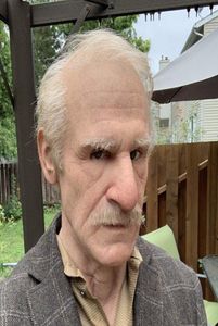 Me The Elder Old Man Masque facial effrayant sans rides avec cheveux2008060