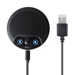 ME1 Microfoon Omnidirectionele Hoge Gevoeligheid 192 KHZ / 24 BIT USB Plug Play voor live streaming / online klasse / vergaderrecorder