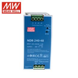 L'alimentation de commutation de rail DIN Mell NDR-480 24V 48V est facile à installer et facile à utiliser, un petit espace occupation