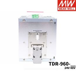 Bien TDR-960 340-550VAC à DC 24V 48V 960W Alimentation de commutation industrielle triphasée Din Rail Alimentation avec PFC Original et Gen