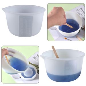 Measurements Large Silicone Measuring Cup 600ml Resin Mixing Cups for Epoxy Resin Art Jewelry Making Tools