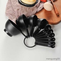 Outils de mesure 10 pièces avec échelle cuillère à mesurer cuillère à café cuillère à usages multiples gâteau cuisson farine alimentaire tasse à mesurer maison cuisine outils de cuisson R230704