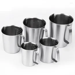 Outils de mesure 1pcs tasse 500 ml 1000 ml 304 Areil inoxydable épaissis de 1500 ml 2000 ml de cuisine pour café / lait