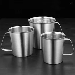 Outils de mesure tasse en acier inoxydable de 2000ml avec cuillère, échelle épaissie 304, thé au lait, cuisson en cuisine