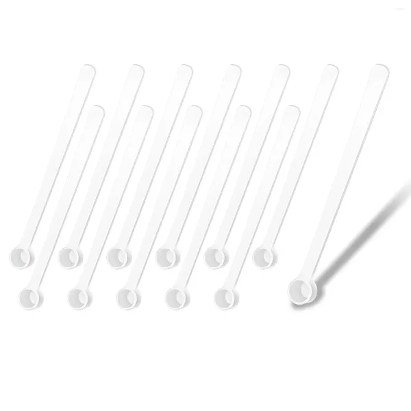 Outils de mesure 200 pièces 0,25 ml micro cuillère à café cuillères à fond plat mini mesure en plastique pour cosmétiques médicaments poudres assaisonnement d'épices