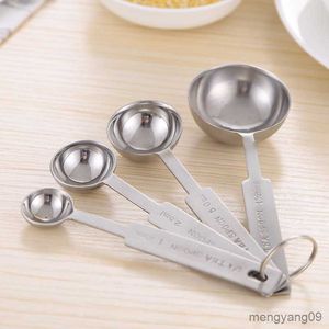Outils de mesure 4 pièces/ensemble cuillère à mesurer en acier inoxydable polyvalent de qualité alimentaire cuillère à épices à café outils de cuisson de cuisine R230704