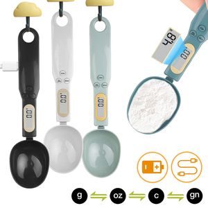 Outils de mesure Cuillère à mesurer numérique 500 g avec écran LCD Cuisine Échelle de farine alimentaire électronique Outil 01 g 001 oz Précis pour le thé au café au lait 230422