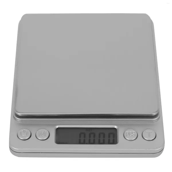 Outils de mesure 500g x 0.01g Mini balances alimentaires électroniques portables étui de poche bijoux de cuisine postale Balance de poids Balance numérique avec 2