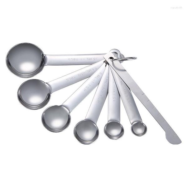 Outils de mesure 50 ensemble/lot cuillères cuillère tasse en acier inoxydable balances de cuisine bécher cuisson cuillères à café ensemble de sucre